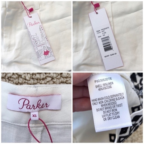 Parker Embroidered Linen Shorts - Picture 8 of 8